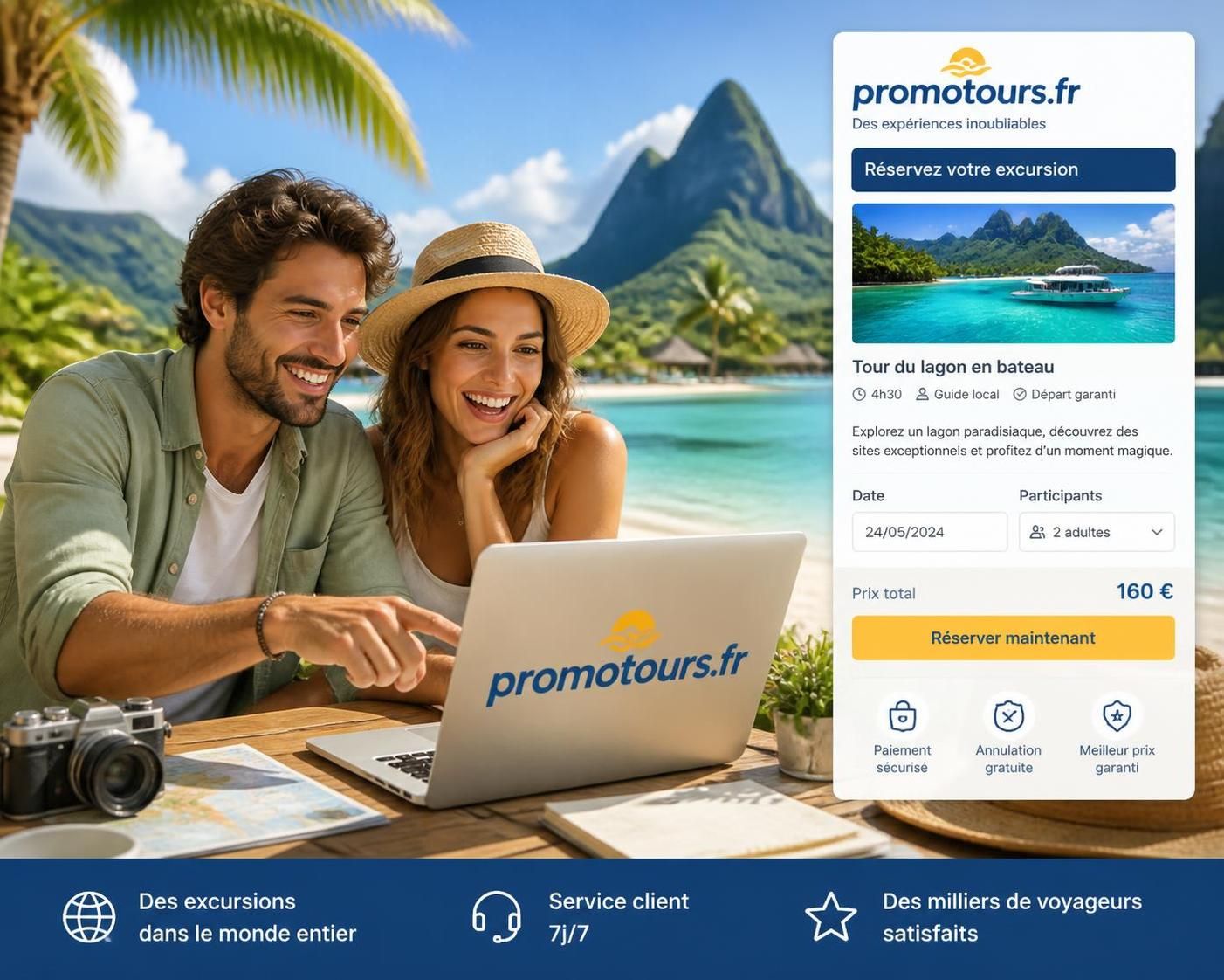 Comment réserver une excursion sur promotours.fr étape par étape - PROMO TOURS découvrez comment réserver facilement une excursion sur promotours.fr grâce à un guide étape par étape simple et clair. profitez de vos voyages en toute sérénité !