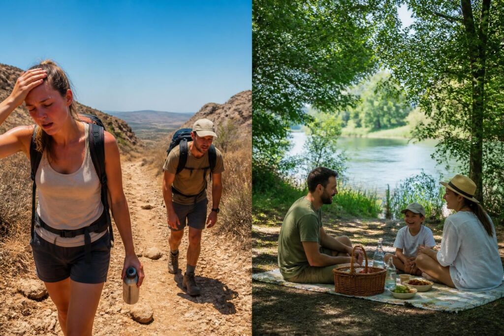 Excursions à éviter en pleine chaleur de juillet-août et alternatives fraîches pour profiter autrement