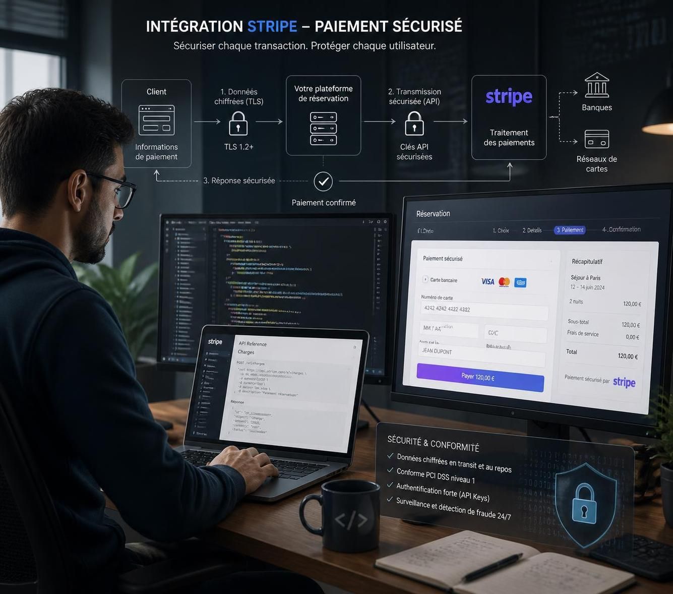 Paiement sécurisé par stripe : tout ce qu’il faut savoir avant de réserver en ligne - PROMO TOURS découvrez comment assurer un paiement sécurisé avec stripe avant de réserver en ligne. guide complet pour comprendre les garanties, avantages et astuces pour une transaction en toute confiance.
