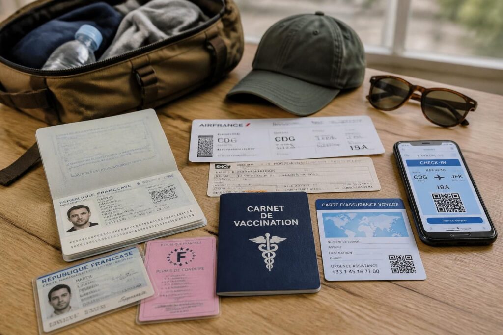 Quels documents essentiels apporter le jour de votre excursion pour un départ sans souci