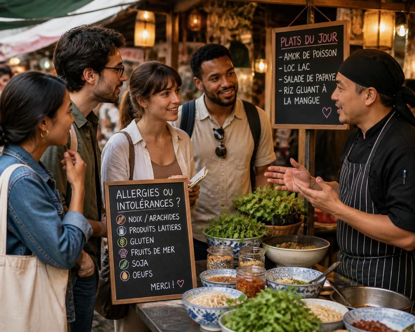 Comment signaler vos allergies lors d'excursions culinaires ou de repas inclus - PROMO TOURS apprenez comment signaler efficacement vos allergies alimentaires lors d'excursions culinaires ou de repas inclus pour profiter pleinement de vos expériences sans risque.