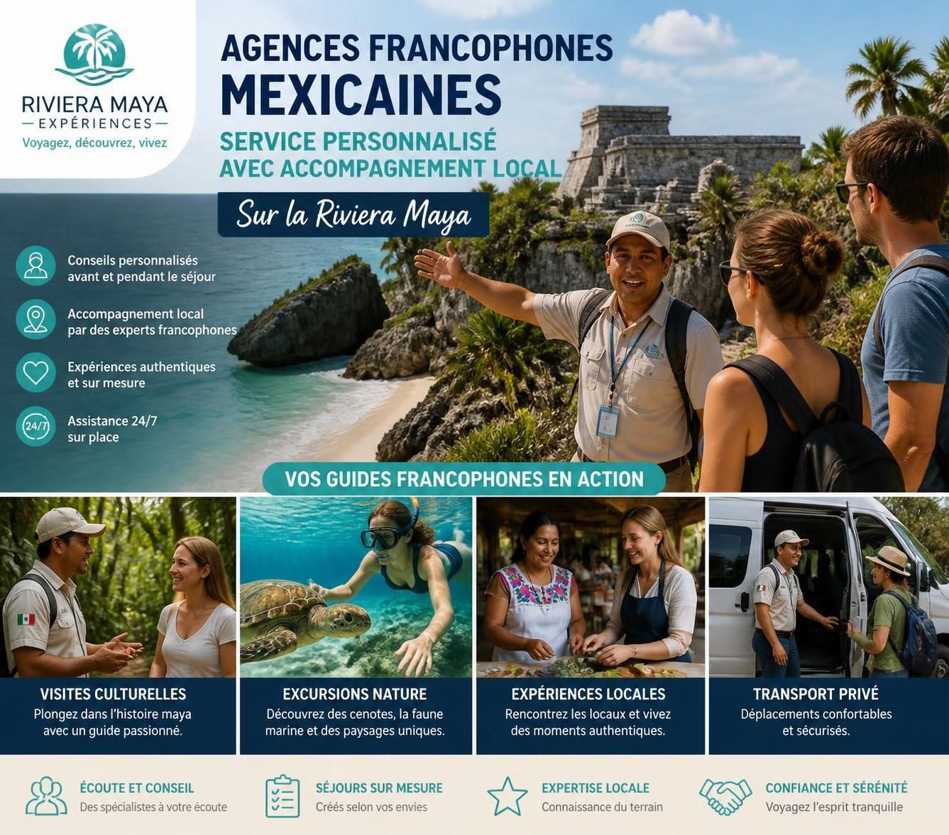 Pourquoi choisir une agence francophone plutôt qu'internationale au Mexique - PROMO TOURS découvrez les avantages de choisir une agence francophone au mexique plutôt qu'une agence internationale, pour une communication facilitée, une compréhension culturelle approfondie et un service personnalisé adapté à vos besoins.