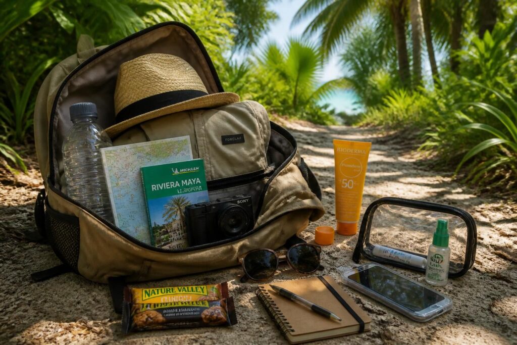 Que mettre dans son sac pour une journée d’excursion en Riviera Maya : conseils et indispensables